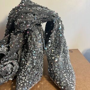 Sequin Boots Size 10
